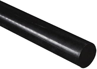 HDPE High Density Polyethylene Round Rod, Black 30mm Diameter x 300mm Long Grade A PE 500