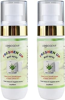 Goodgear 120ml 2 in 1 unisex toilet paper & intimate hygiene spray|Create flushable wipe|Sports & outdoors moisturise anti chafing|Camping toilet hygiene(Aloe vera)