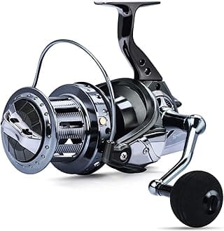 Sougayilang Spinning Reel 10000 Series Surf Fishing Reel 10+1 Stainless BB Ultra Smooth Powerful CNC Aluminum Spool for Saltwater Freshwater