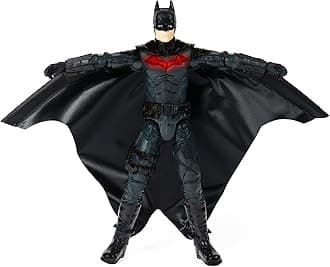 Batman 12-inch Wingsuit Action Figure with Lights and Phrases, Expanding Wings, The Batman Movie Collectible Kids Toys for Boys and Girls Ages 3 and up