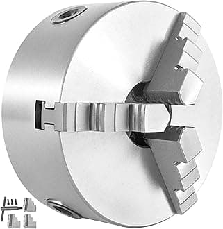 VEVOR 5" Metal Lathe Chuck - Self-centering 3 Jaw Chuck With Two Sets Of Jaws, for Grinding & Milling Machines