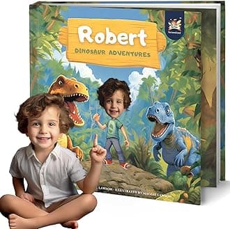 Personalized Children Story Book - Dinosaur Adventure - Customized Name & Pho...