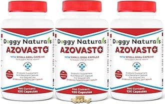 - Azovast Plus Kidney Health Supplement for Dogs & Cats, 360ct - NO Refrigeration Required - Help Support Kidney Function & Manage Renal Toxins - Renal Care Supplement Capsule(U.S.A)(360 Caps)
