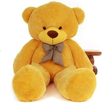 HUG 'n' FEEL SOFT TOYS 5 Feet Yellow Giant Teddy Bear Soft, Plush, And Cuddly Stuffed Animal For Kids, Birthdays, Anniversaries, Valentine'S Day, And Special Occasions Large Huggable