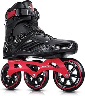Inline Skates, 3 Wheels 110mm Roller Skates Blades for Adult Women Men, Professional Outdoor Fitness Inline Speed Skates for Unisex
